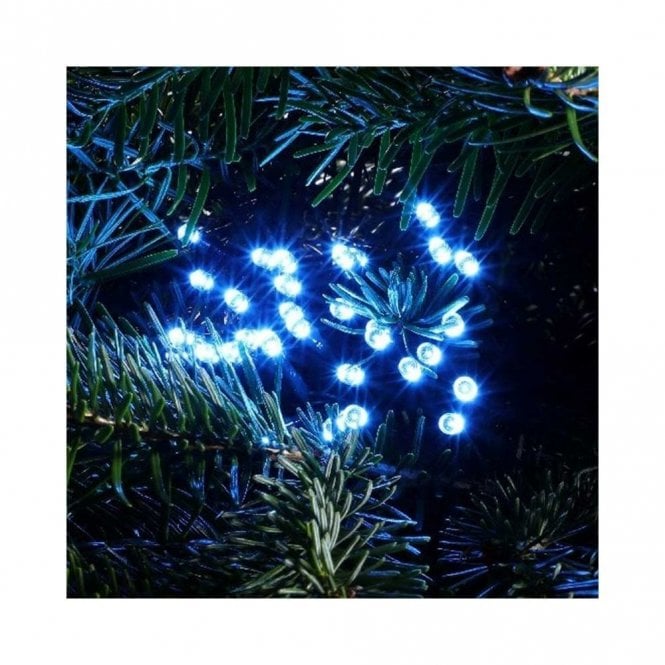 Edit 17.92M Set Of 240 Ice Blue LED Multi-Function String Lights With Green Cable