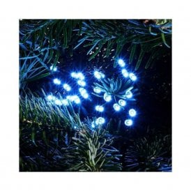 Edit Set Of 120 Ice Blue LED Multi-Function String Lights With Green Cable