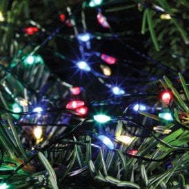 Set Of 360 Multi Colour LED Green Micro Wire Fairy Lights