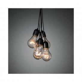 4.5M Amber LED GLS Hanging Festoon Lights - 10 Lights