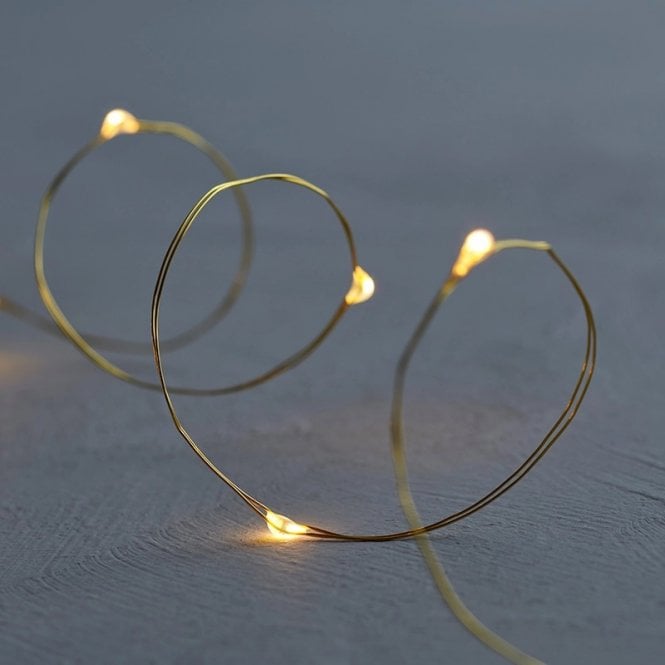 Sirius Knirke Set Of 160 LED Gold Micro Wire Fairy Lights
