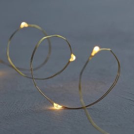 Knirke Set Of 160 LED Gold Micro Wire Fairy Lights