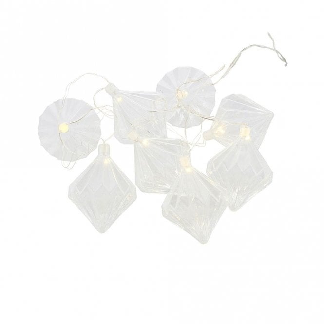 Sirius Sirius Nellie Set Of 8 Clear Glass Battery Operated LED String Lights