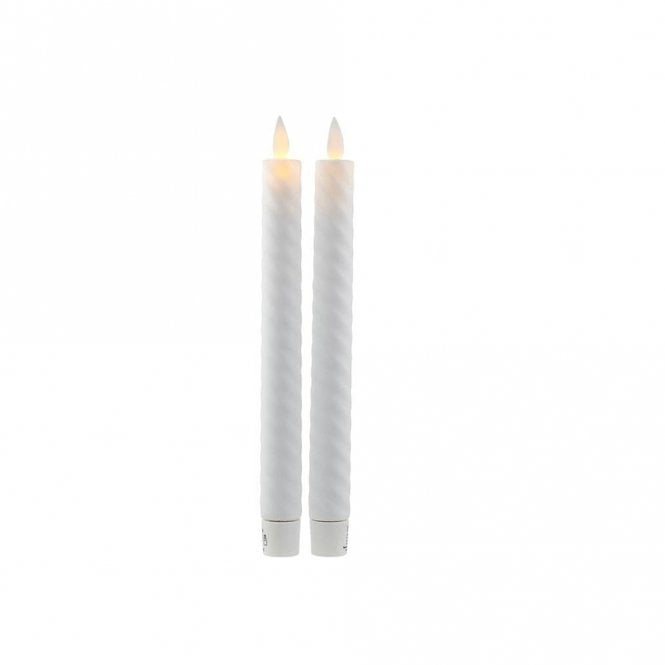 Sirius Sara Set of 2 Wave Battery Operated LED Wax Taper Candle